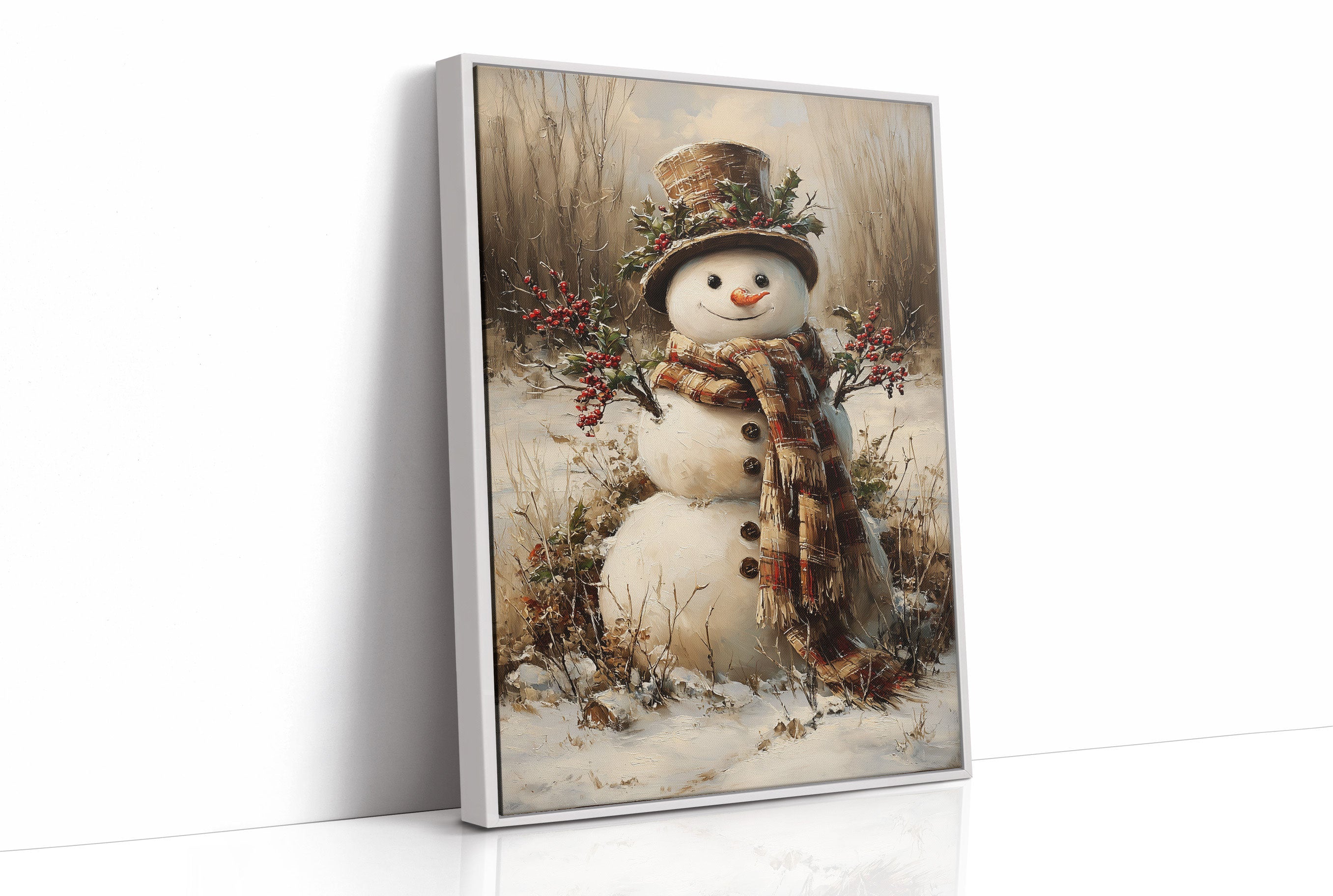 Winter's Charm In Plaid And Holly