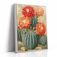 Desert Bloom: Crimson Succulents