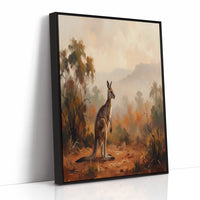Kangaroo in the Outback Haze