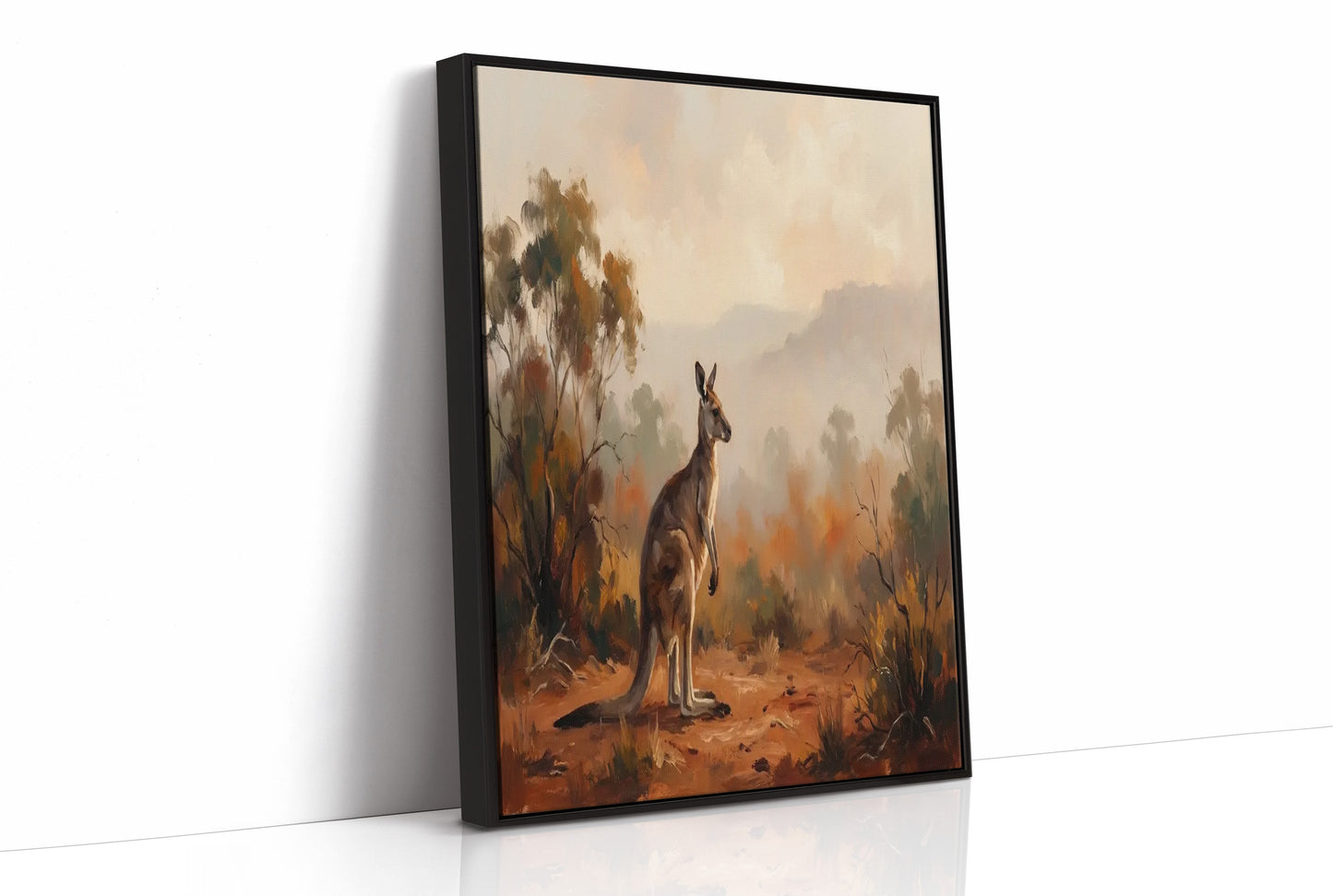 Kangaroo in the Outback Haze