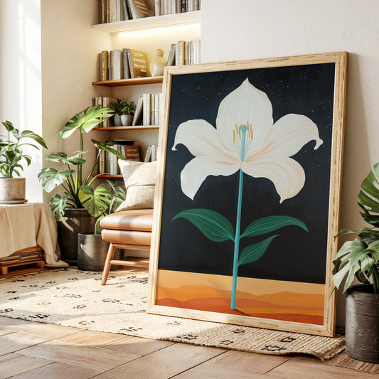 Midnight Lily Reaches For Stars