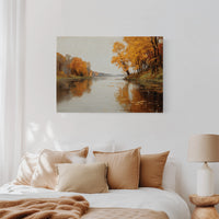 Golden Reflections on Still Waters