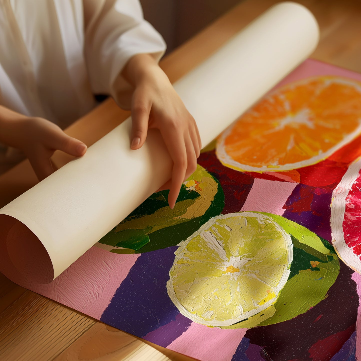 Citrus Cut on a Pink Morning