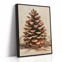 Pinecone Impasto Still Life