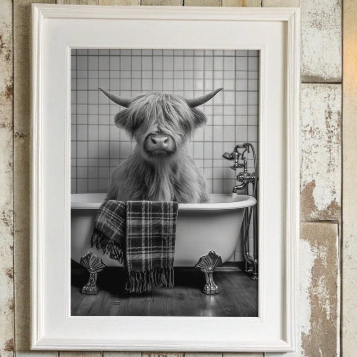 Highland Cow Takes A Luxurious Bath