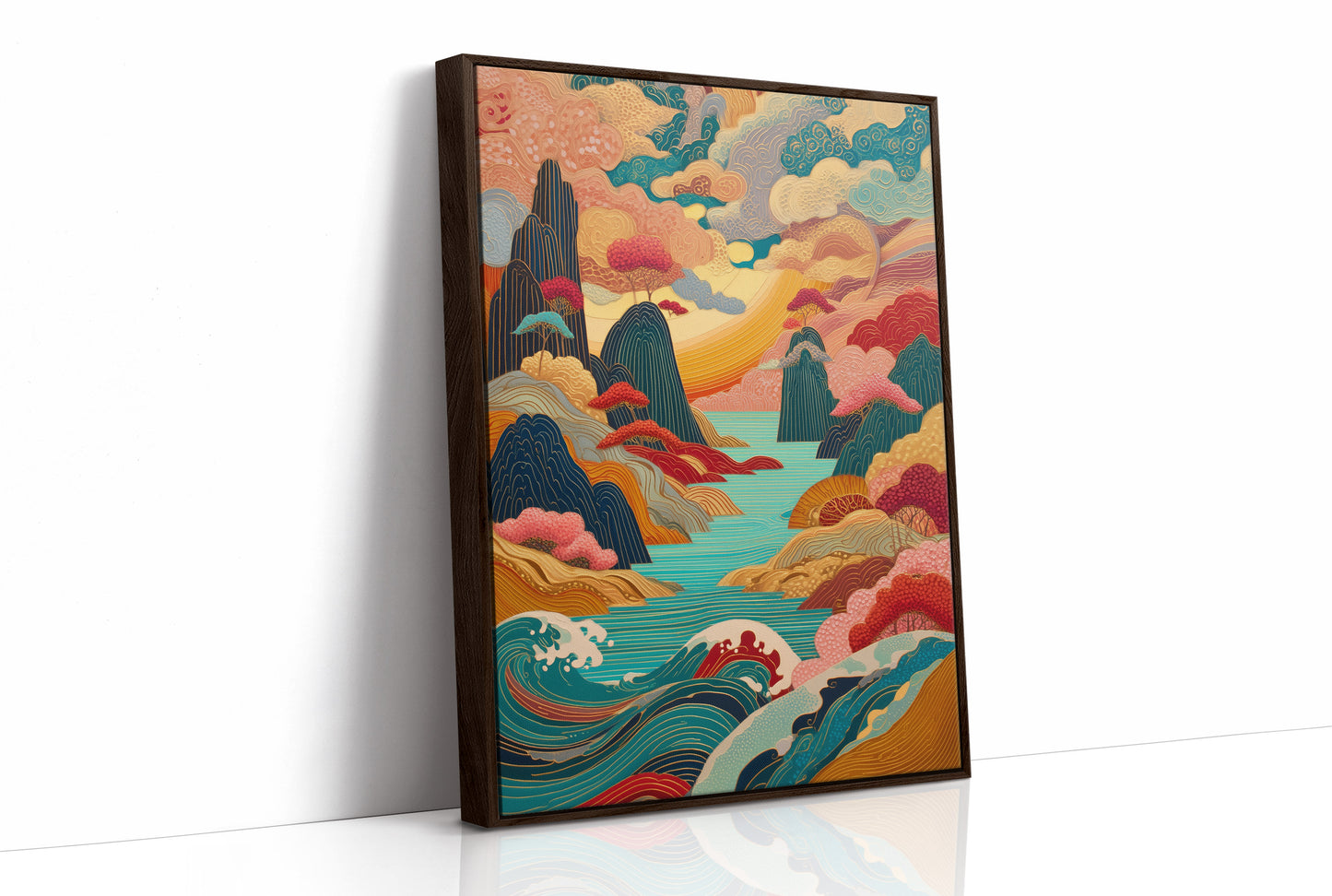 Ocean Dreams Paint Mountain Peaks