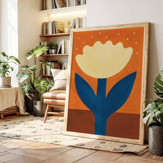 Moonlit Tulip Reaches For Stars