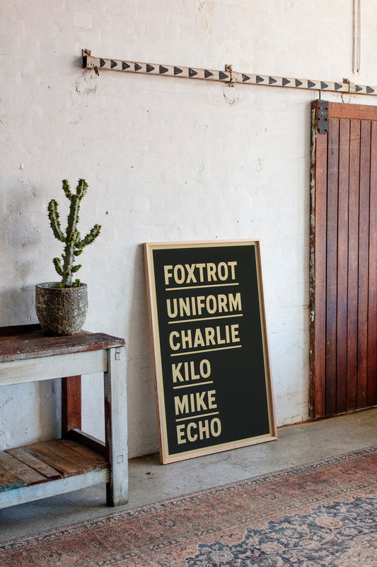 Foxtrot Uniform Charlie Kilo Print