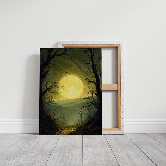 Moonlight Paints Ancient Valley Path