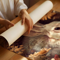 Autumn Blooms Hide Gentle Watcher