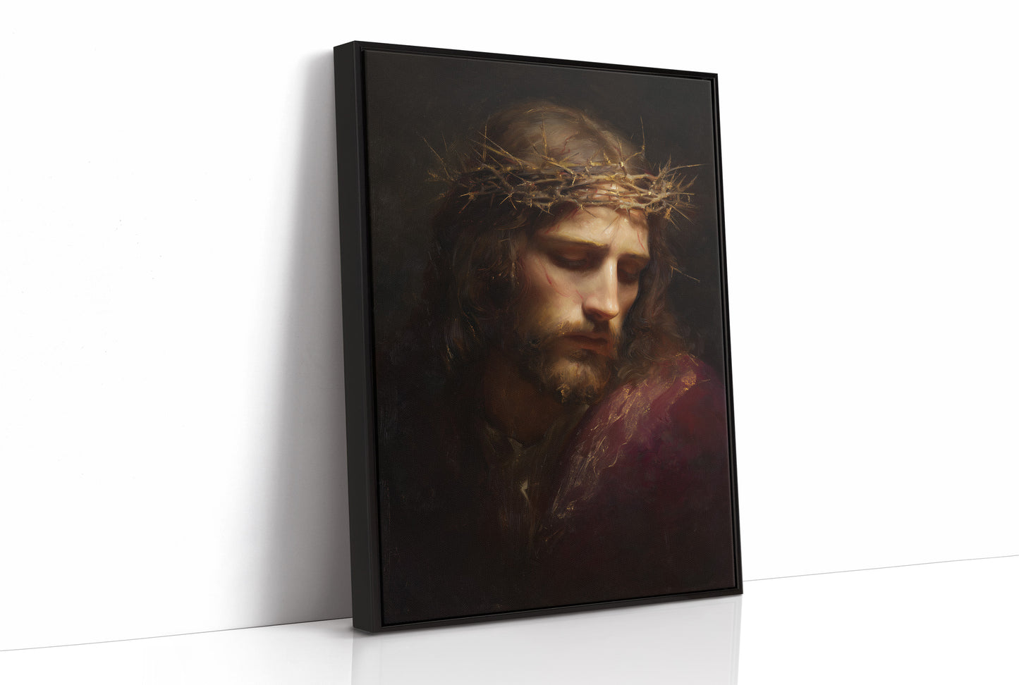 Sacred Art Upon Wooden Rest