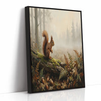 Squirrel Among the Acorns