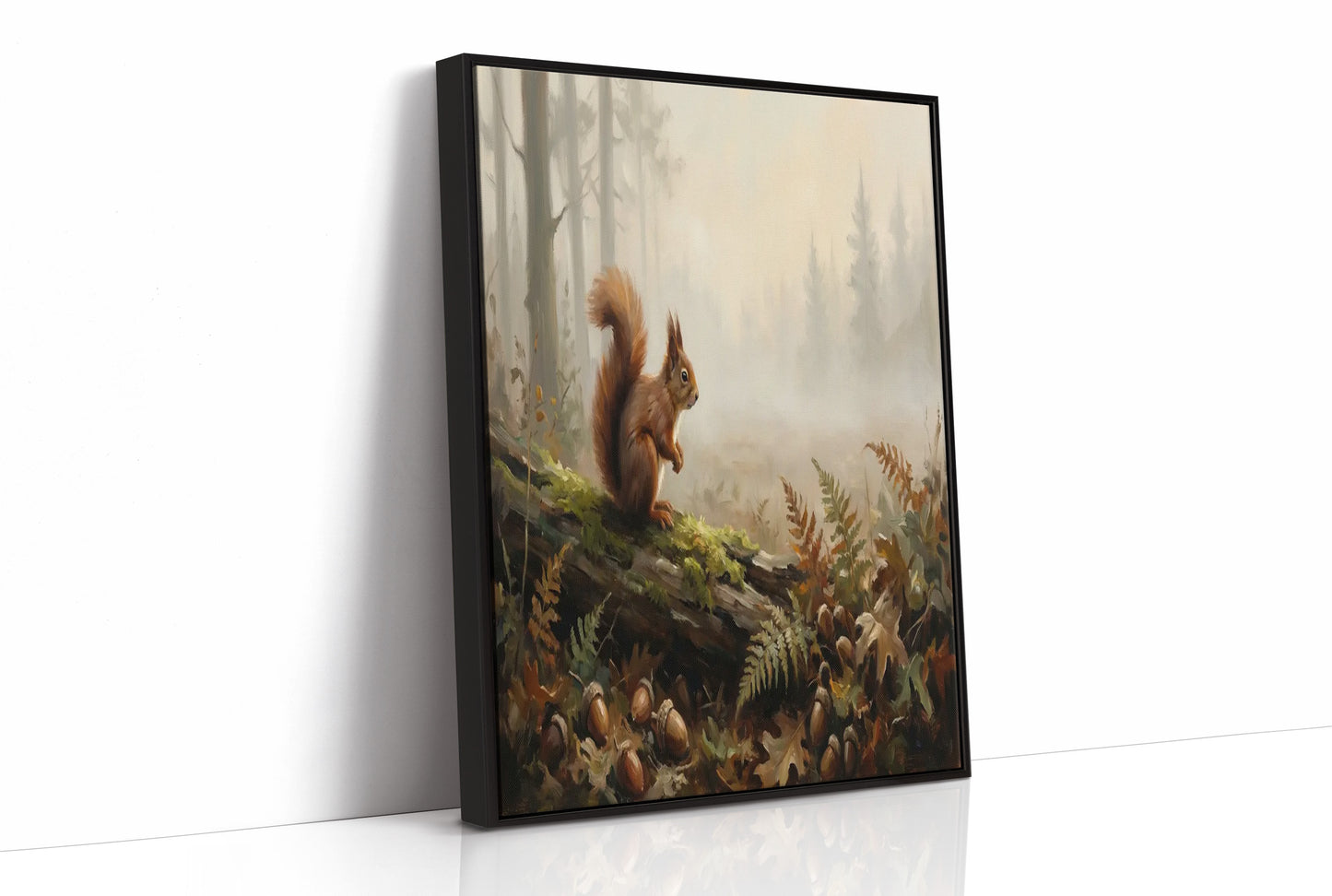 Squirrel Among the Acorns