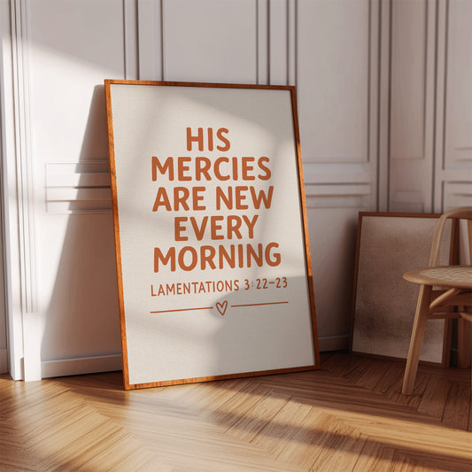 New Every Morning Scripture Print
