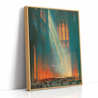Cathedral Light Cuts Through the Crowd