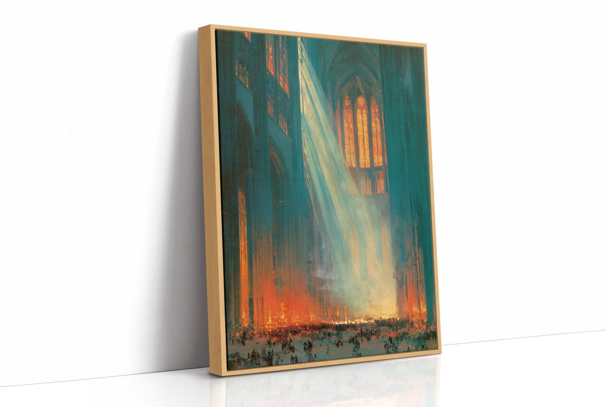 Cathedral Light Cuts Through the Crowd