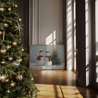 Snow Friends Share Christmas Magic Together