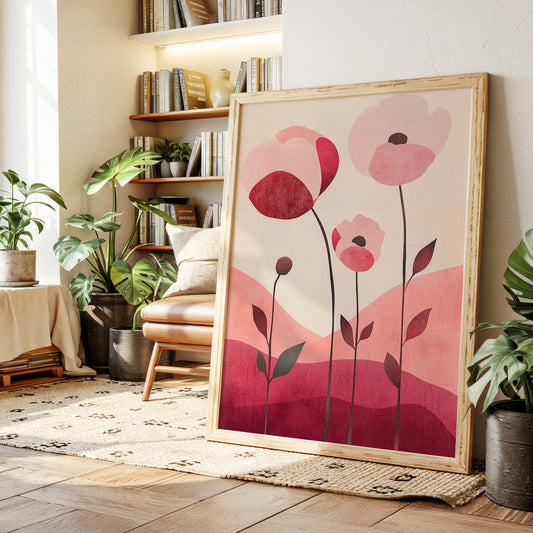 Pink Poppies Dance At Dawn