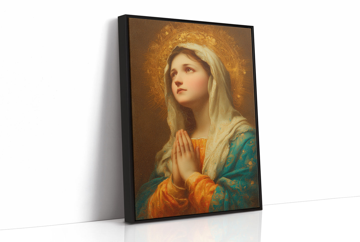 Radiant Prayer In Sunlit Sanctuary