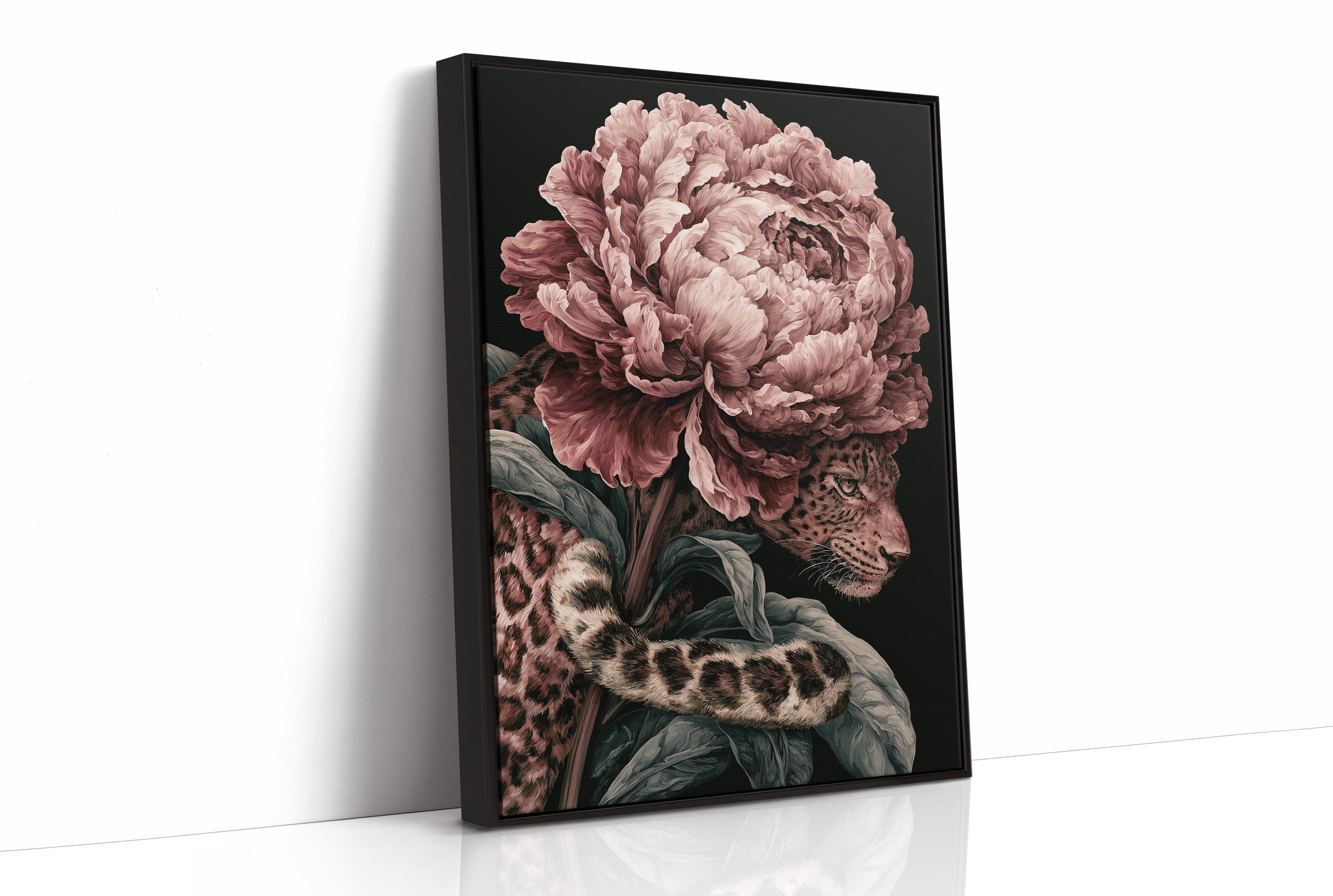 Leopard Beneath the Peony