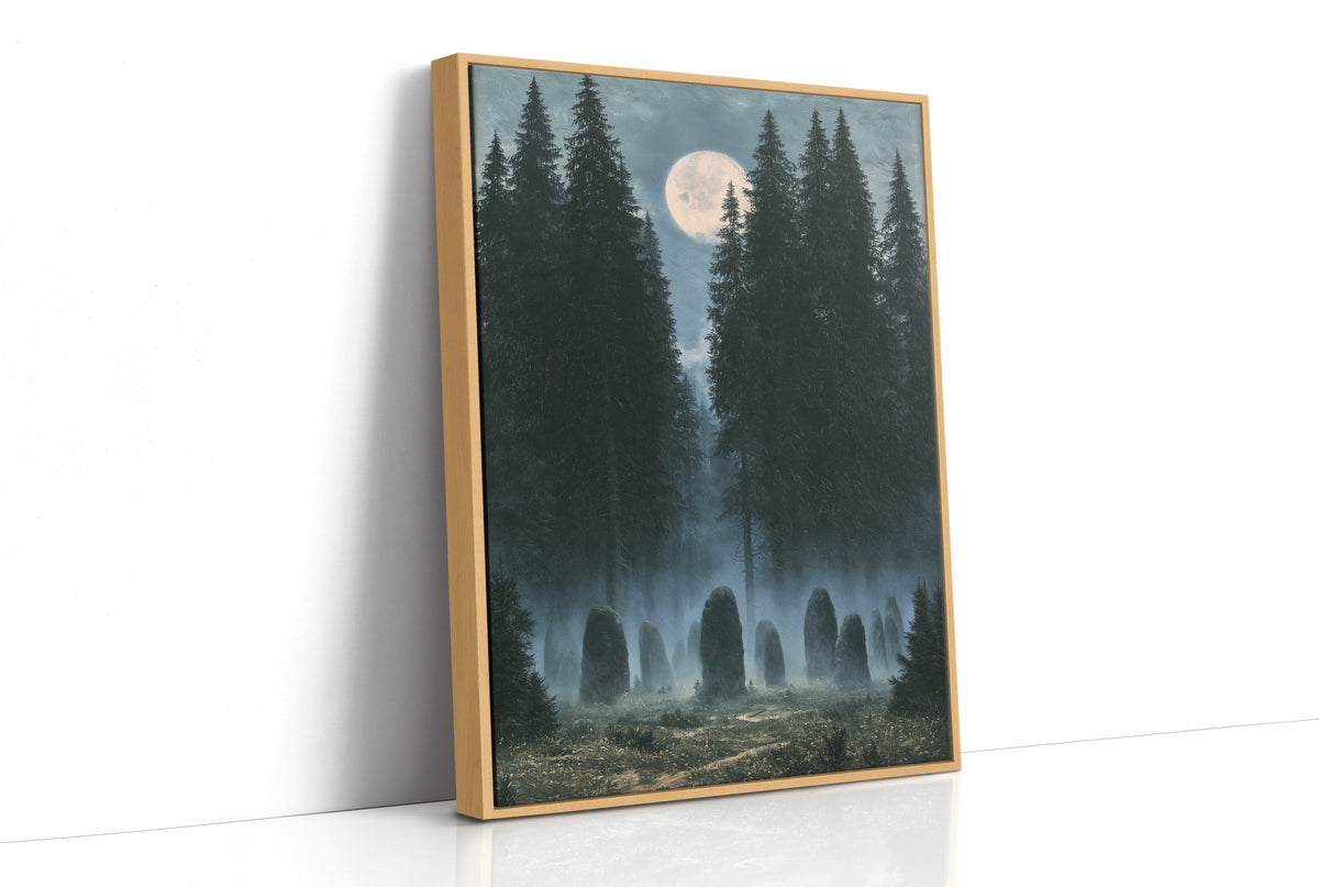Standing Stones Keep Watch Under the Moon