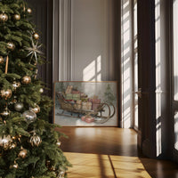 Vintage Sleigh Carries Winter's Promises