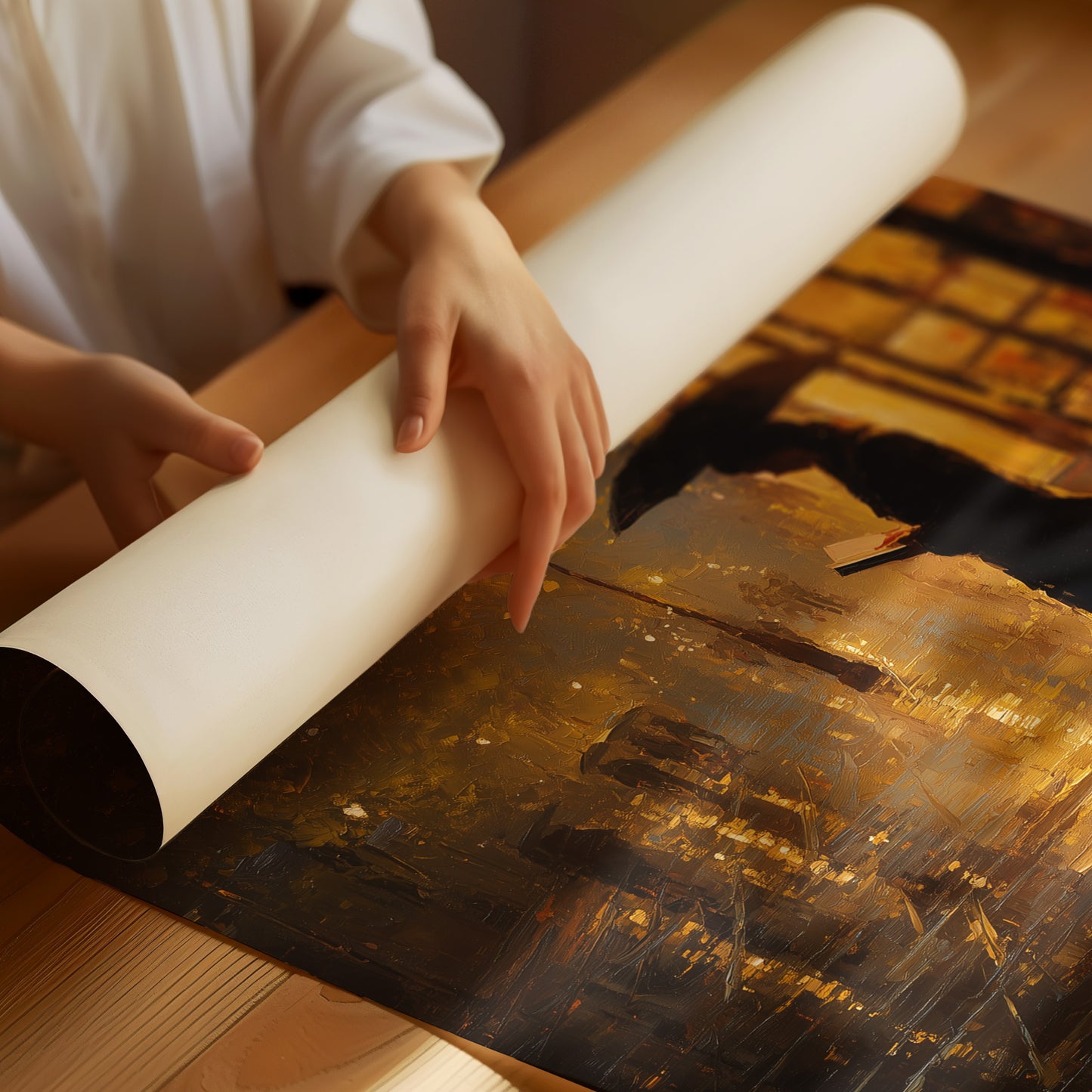 Rain-Soaked Pages After Dusk