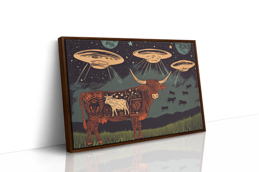 Alien Engraving on the Cosmic Cow