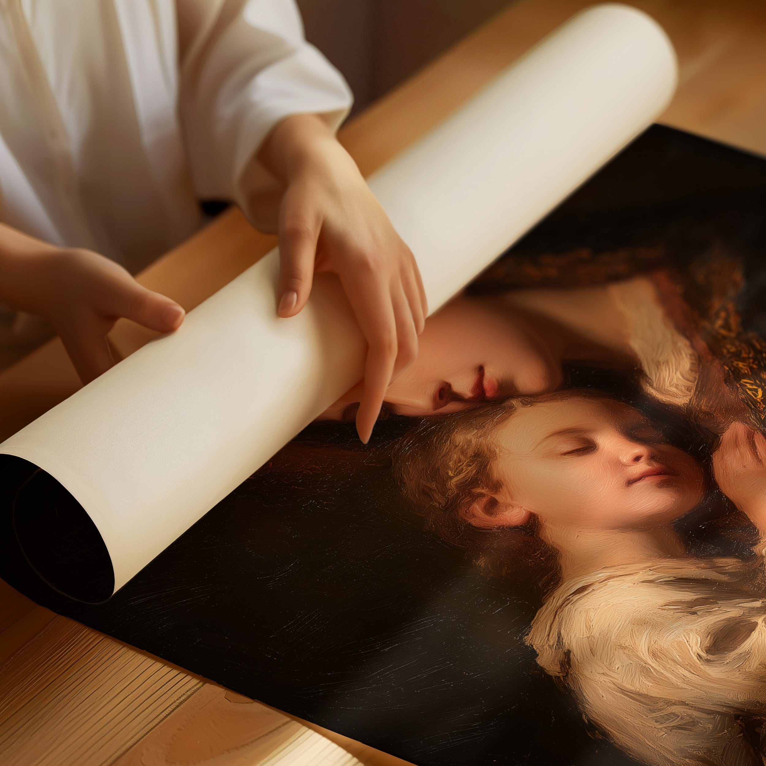 Sacred Bonds In Golden Light