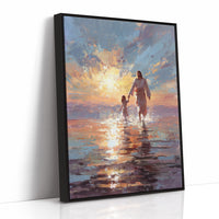 Gentle Steps Through Golden Waters