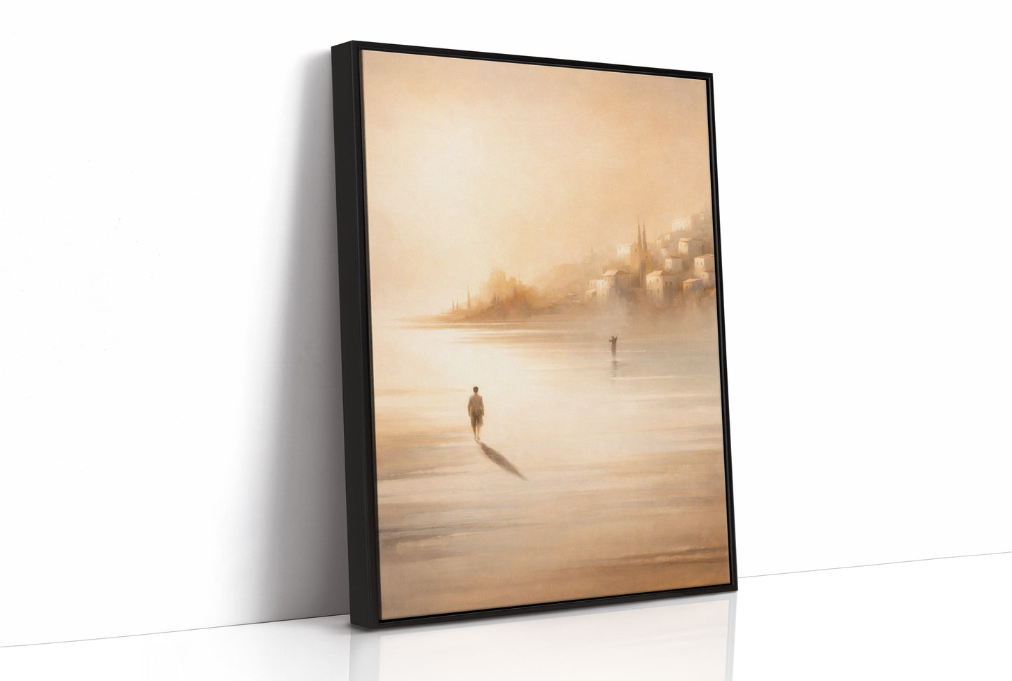 Ethereal Journey Through Amber Waters