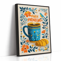 Morning Greetings In Blue And Gold