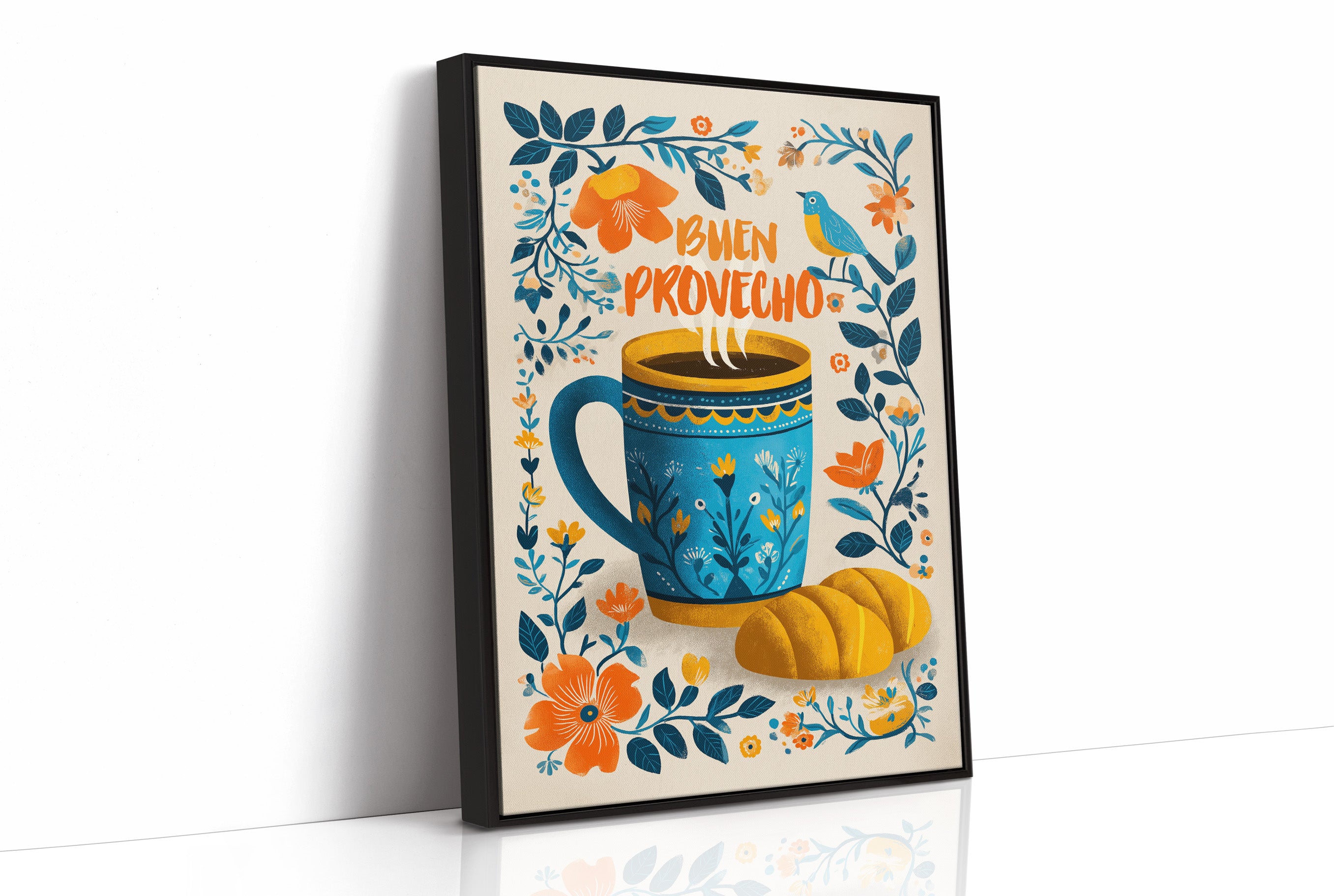 Morning Greetings In Blue And Gold
