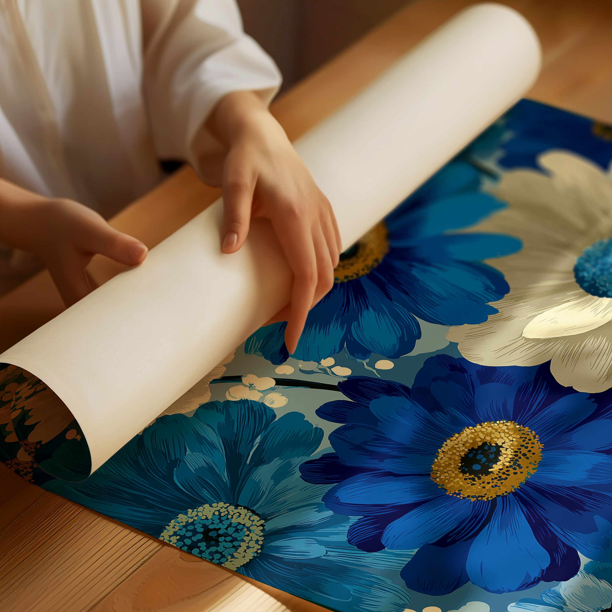 Daisies in Every Shade of Blue