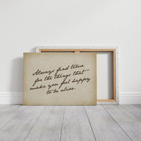 Handwritten Reminder to Live