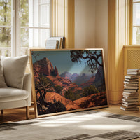 Twisted Juniper Frames Desert Peaks