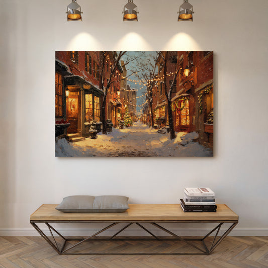 Beneath Twinkling Winter Lights