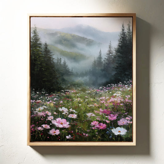 Mountain Meadow Wakes In Pink