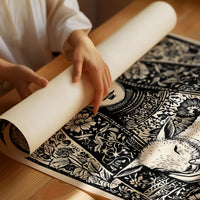 Madonna and Lamb: A Woodcut Devotion