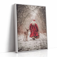 Forest Path Leads Santa Home