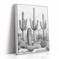 Saguaro Study in Pen and Ink
