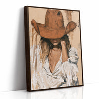 Chin in Hand, Rust Hat