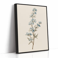 Blossom Branch In Blue And Cream