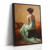 A Moment in Celadon Silk