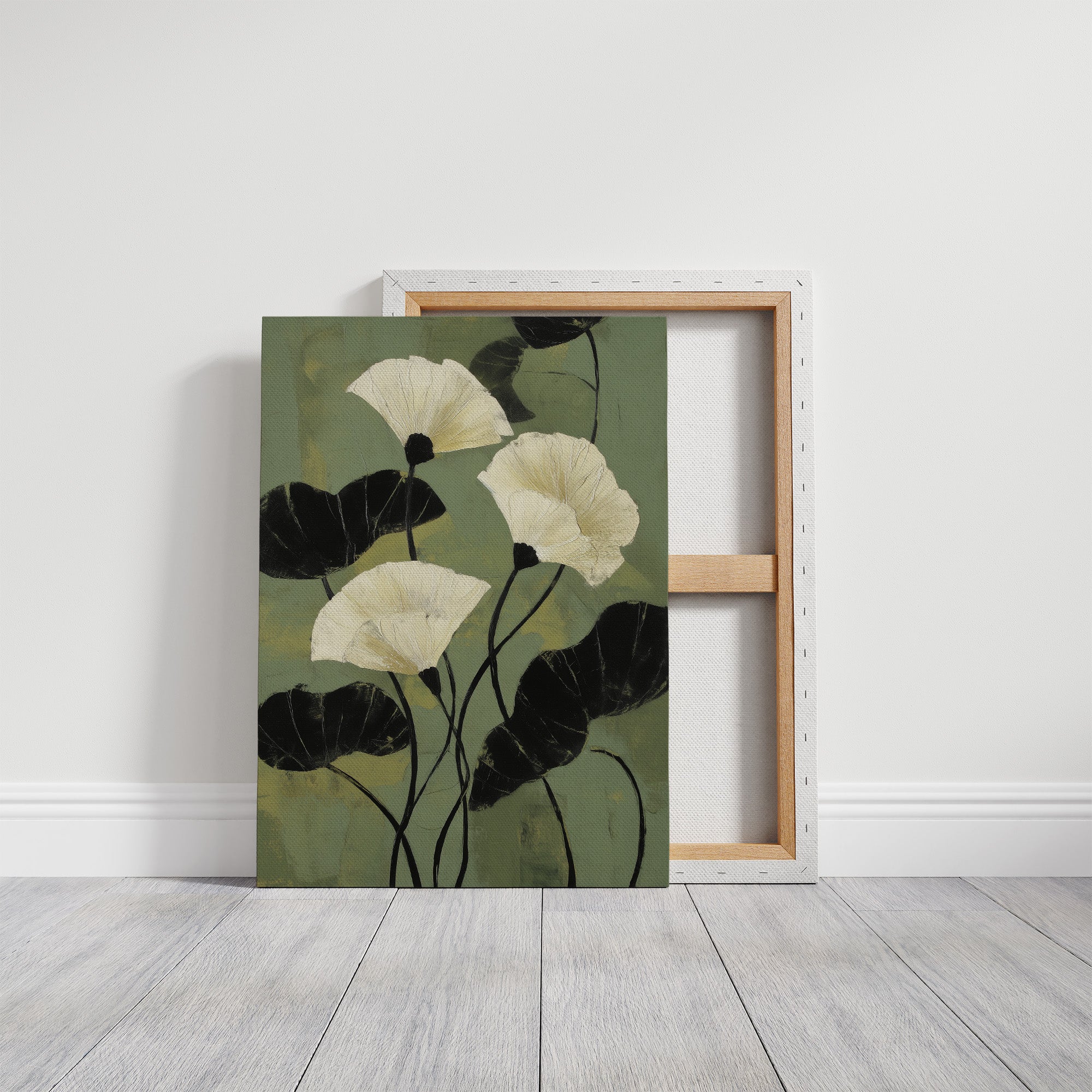 Ivory Petals Dance In Jade