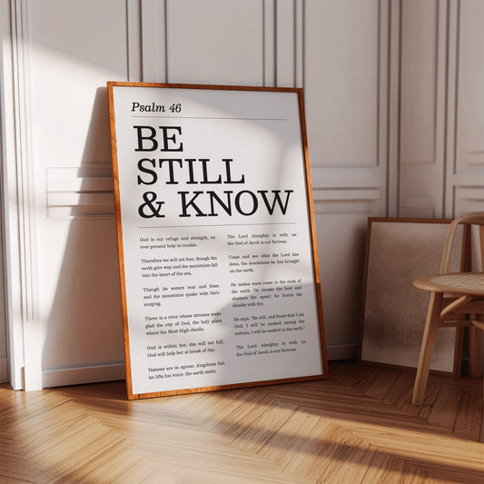 Be Still and Know Psalm 46