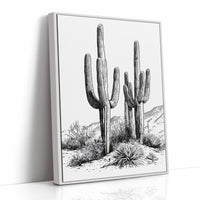 Twin Saguaro Sentinels