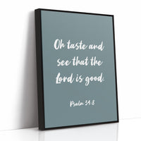 Sacred Words On Sage Canvas