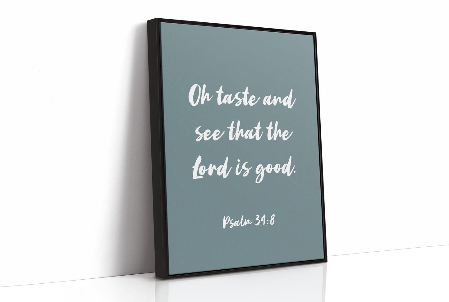 Sacred Words On Sage Canvas