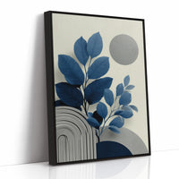 Blue Leaves Dance With Silver Moons